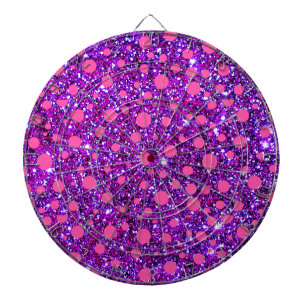 Roze en Paarse glittery Mode dartboard Dartbord