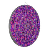 Roze en Paarse glittery Mode dartboard Dartbord (Voorkant Links)