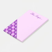 Roze en paarse golven post-it® notes (Schuin)