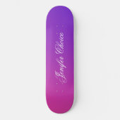 Roze en Paarse gradiënt Skateboard (Voorkant)