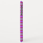 Roze en Paarse horizontale strepen Case-Mate iPhone Case (Achterkant/links)