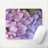 Roze en Paarse hydrangea Mousepad Muismat (Met muis)