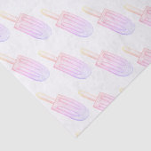 Roze en Paarse ijsschets Tissuepapier (Detail)