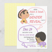 Roze en Paarse komische Baby