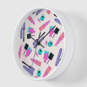 Roze en Paarse make-up Cosmetisch patroon (Hoek)