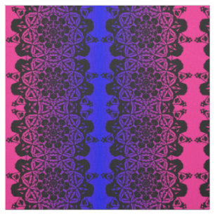 roze en paarse Mandala bloem Stof