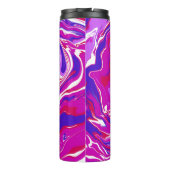 Roze en Paarse marmer Swirls Thermosbeker (Achterkant)