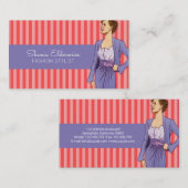 Roze en Paarse  Mode Visitekaartje (Voorkant / Achterkant)