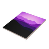 Roze en Paarse moderne zonsondergang Tegeltje (Zijkant)