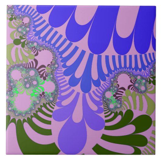 Roze en Paarse modus Tegeltje (Voorkant)