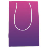 Roze en Paarse Ombre Medium Cadeauzakje (Voorkant)