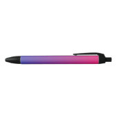Roze en Paarse ombre Pattern Zwarte Inkt Pen (Bovenkant)