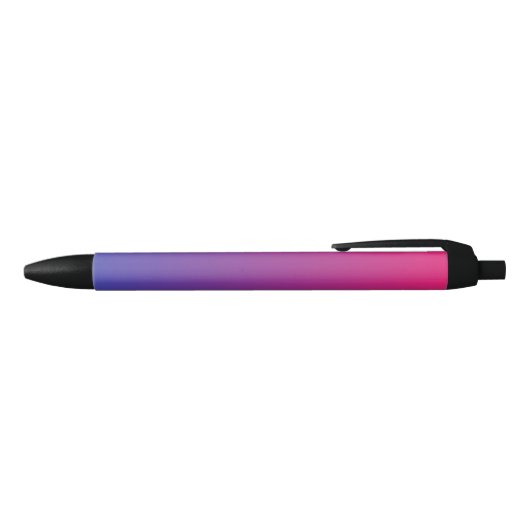 Roze en Paarse ombre Pattern Zwarte Inkt Pen (Bovenkant)