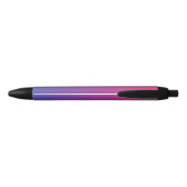 Roze en Paarse ombre Pattern Zwarte Inkt Pen (Achterkant)