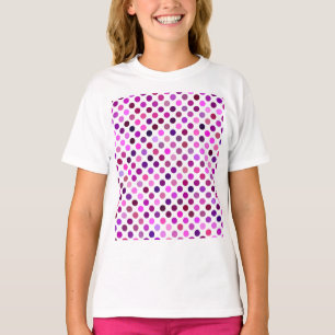 Roze en Paarse poka Dots T-shirt