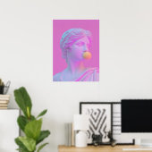 Roze en Paarse Pop Art Venus Poster (Thuiskantoor)