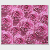 Roze en paarse rozen cadeaupapier (Vlak)