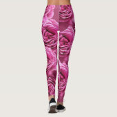 Roze en paarse rozen leggings (Achterkant)