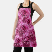 Roze en paarse rozen schort (Insitu)