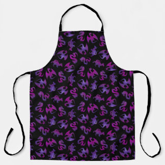 Roze en Paarse Ruimtedraken Schort