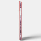 Roze en Paarse Sparkle Stripes Aangepaste naam Case-Mate iPhone Case (Achterkant / Links)