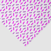 Roze en Paarse Sprinkles Patroon Custom Tissuepapier (Detail)