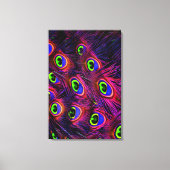 Roze en paarse stijve textuur canvas afdruk (Voorkant)