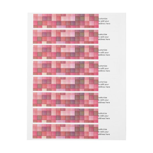 Roze en Paarse Tile-mozaïek (Vel)