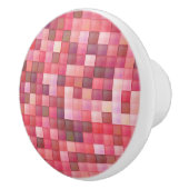Roze en Paarse Tile-mozaïek Keramische Knop (Rechts)