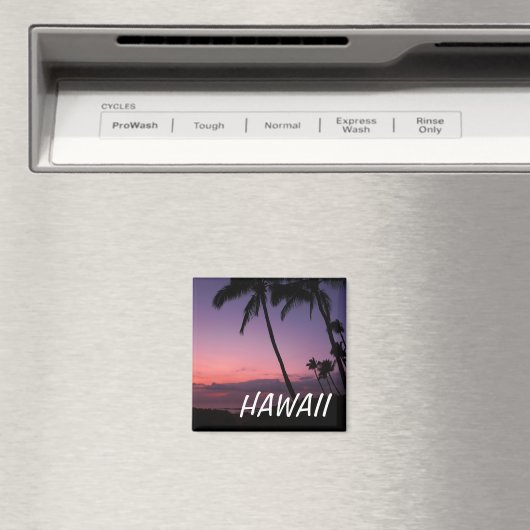 Roze en paarse tropische Haswaii zonnemagneet Magneet (Insitu (Vaatwasser))