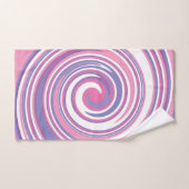Roze en paarse wervelkolom bad handdoek (Handdoek)