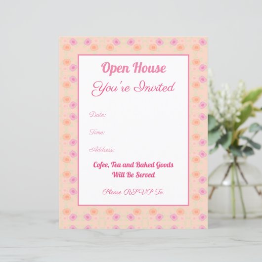 Roze en perzik (Staand voorkant)