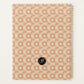 Roze en Perzik Bloemen Gepersonaliseerd Planner (Achterkant)