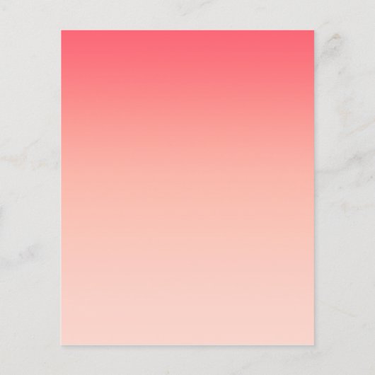 Roze en perzik gradiënt achtergrond flyer (Achterkant)