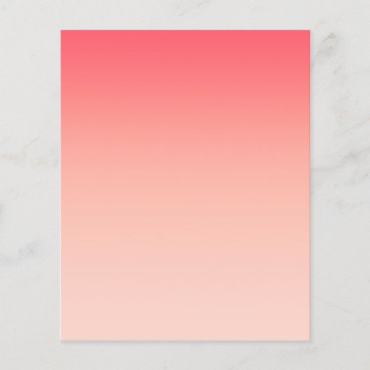 Roze en perzik gradiënt achtergrond flyer (Voorkant)