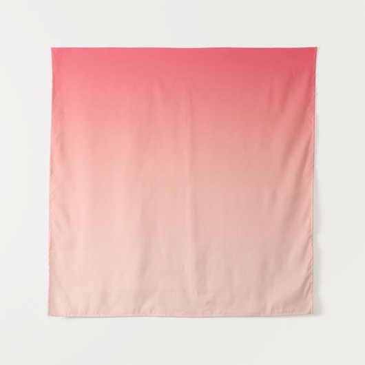 Roze en perzik gradiënt achtergrond wandkleed (Voorkant)