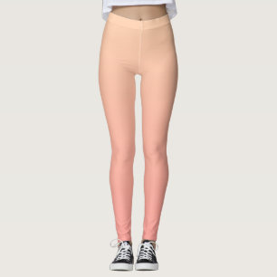 Roze en perzik gradiënt leggings