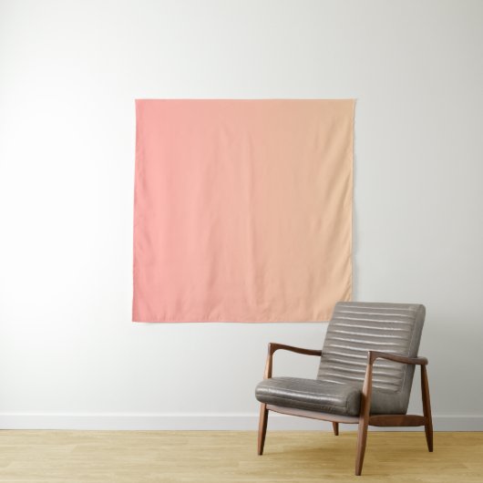 Roze en perzik gradiënt wandkleed (In Situ (horizontaal))