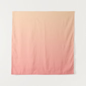 Roze en perzik gradiënt wandkleed (Voorkant)