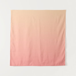 Roze en perzik gradiënt wandkleed