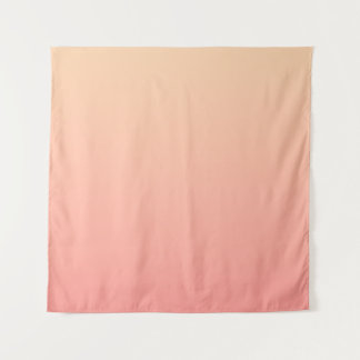 Roze en perzik gradiënt wandkleed