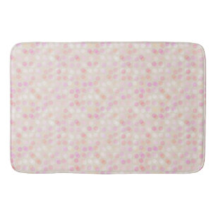 Roze en perzik polka stippen badmat