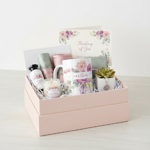 Roze en perzik waterverf bloemstuk gepersonaliseer koffiemok