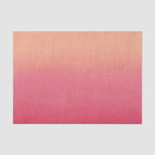 Roze en perzikkoraal Abstract Ombre Modern Elegant Tissuepapier