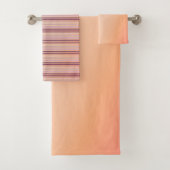 Roze en perzikkoraal bad handdoek (Insitu)