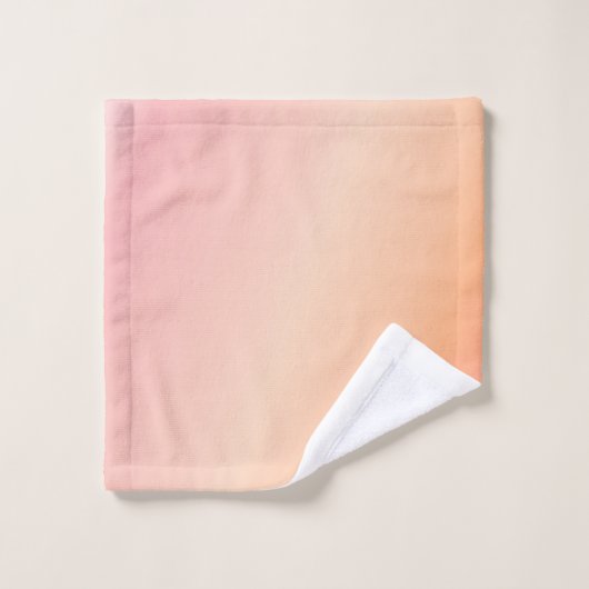 Roze en perzikkoraal bad handdoek (Wasdoekje)