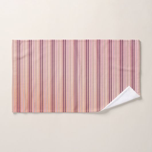 Roze en perzikkoraal bad handdoek (Handdoek)