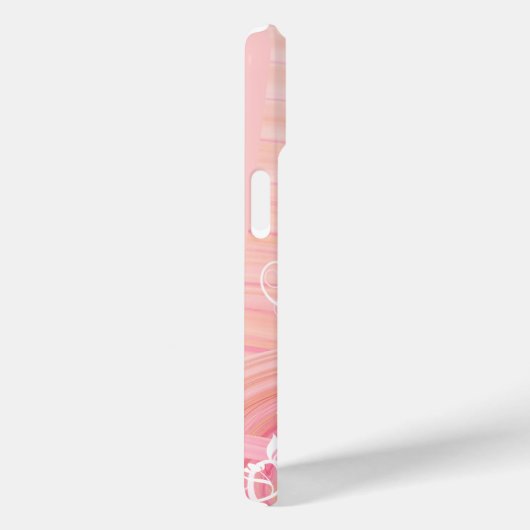 Roze en Perzikspiraaltjes, bloemen en bloemperken Case-Mate iPhone Case (Achterkant / Rechts)