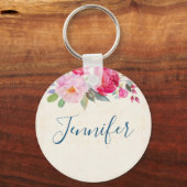  roze en pony-grens sleutelhanger (Voorkant)