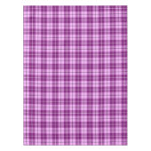 Roze en pruim tartan plakken tafelkleed (Voorkant)